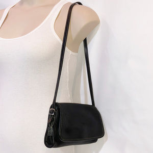 Vintage COACH G9C-9140 Black Leather Shoulder Bag